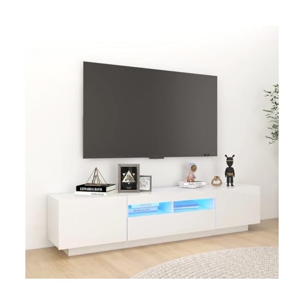 Meuble TV,Meuble TV Bas Table TV Support de Télévision en Bois pour Salon Chambre Salle à Manger,Support pour Téléviseur Jusq