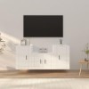 VEEKI Meuble TV, Meuble TV Suspendu, Meuble TV Industriel, Meuble TV Bois, Meuble Chambre, Convient pour Salon ou Chambre, En