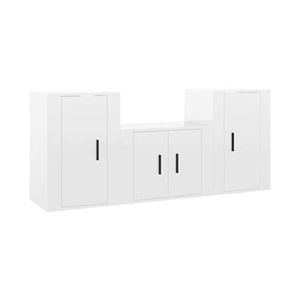 VEEKI Meuble TV, Meuble TV Suspendu, Meuble TV Industriel, Meuble TV Bois, Meuble Chambre, Convient pour Salon ou Chambre, En