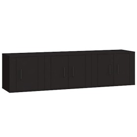 VEEKI Meuble TV, Meuble TV Suspendu, Meuble TV Industriel, Meuble TV Bois, Meuble Chambre, Convient pour Salon ou Chambre, En