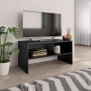 VEEKI Meuble TV, Meuble TV Suspendu, Meuble TV Blanc, Meuble TV Industriel, Meubles de Salon, Salon, Chambre, Cadre en Acier,