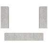 Générique Ensemble de Meubles TV 4 pcs Gris béton Bois dingénierie,49.5 KG,3114201, Meubles, Meubles TV