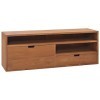 Générique Meuble TV 110x30x40 cm Bois de Teck Massif,29.6 KG,326119, Meubles, Meubles TV