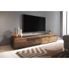 Meuble TV Lowboard D 180 cm, meuble TV, meuble TV flottant, couleur bois Old Style, éclairage LED en option sans éclairage L