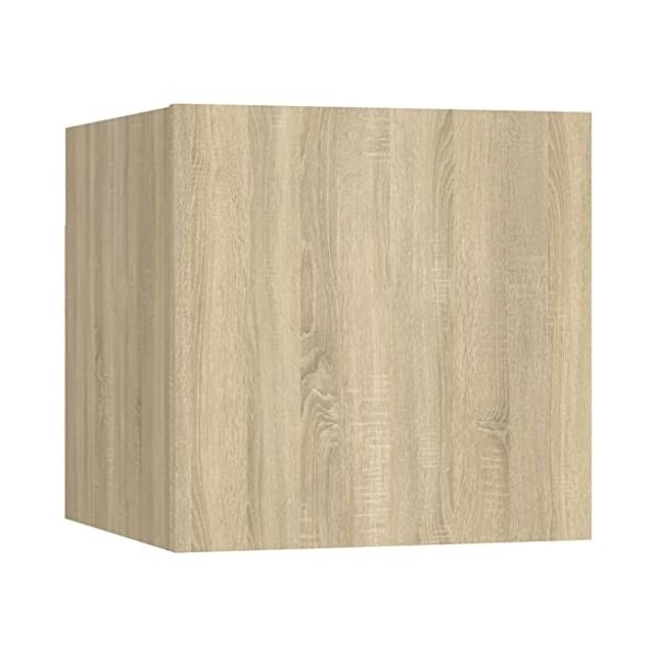 vidaXL 2X Meubles TV Muraux Centre de Divertissement Armoire Suspendue Meuble Stéréo Salon Salle de Séjour Maison Intérieur C