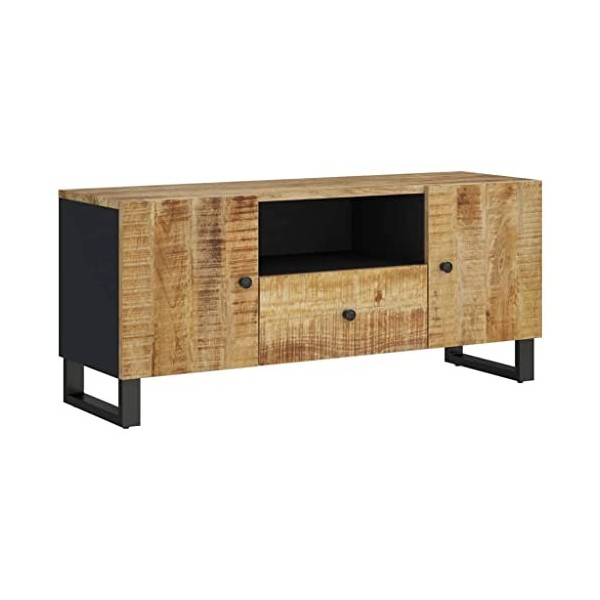 VEEKI Meuble TV, Meuble TV Suspendu, Meuble TV Industriel, Meuble TV Bois, Meuble Chambre, Convient pour Salon ou Chambre, 10