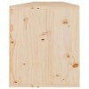 Metrile 80 x 30 x 35 cm - Lot de 2 armoires murales avec 2 compartiments - Marron - En pin massif - Pour TV, TV, meuble bas -