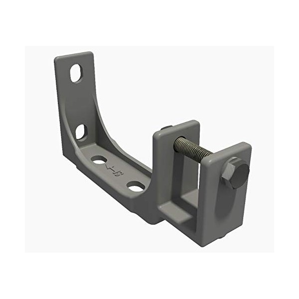 VANA SPP059 Support mural pour plafond et support mural avec fixation en aluminium/acier 40 mm, 2 pièces, blanc, acier 