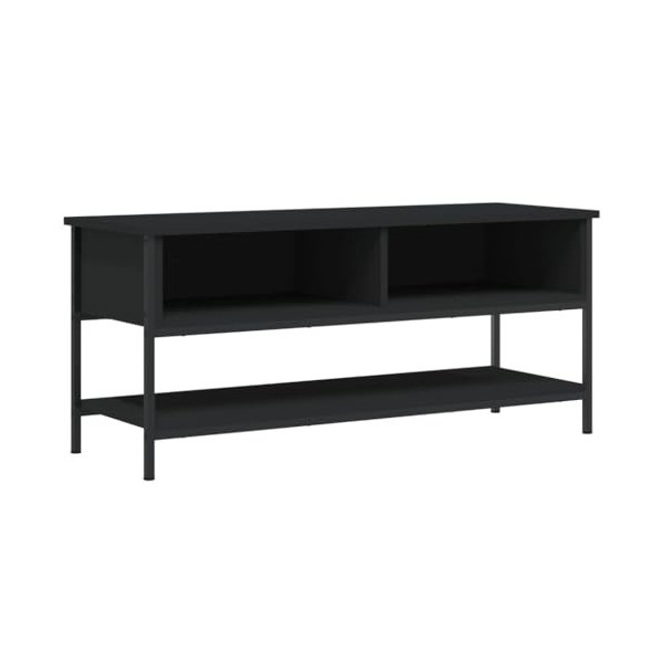 Meuble TV de jardin en bois dingénierie Noir 100 x 35 x 45 cm