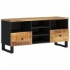 ZEYUAN Meuble TV 100x33x46 cm Bois de manguier et dingénierie,Meuble TV,Table Basse Salon Meuble TV,Table Basse LED Couleurs
