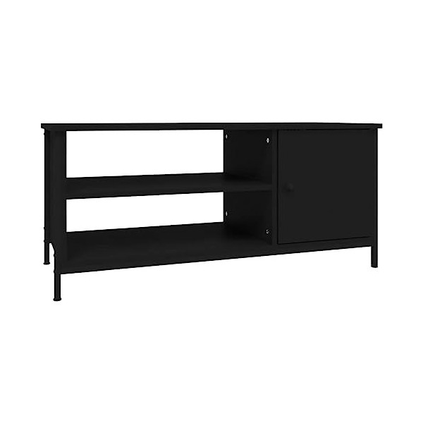 vidaXL Meuble TV Noir 100x40x45 cm Bois dingénierie