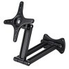 Zerone Support TV mural articulé Full Motion Support TV pour écran plat TV LED LCD 10-27 pouces, inclinable à 90 degrés, pivo