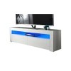 MMT RG1550 Meuble TV Blanc pour TV 40 42 50 55 60 65 Pouces avec LED 155 cm de Large