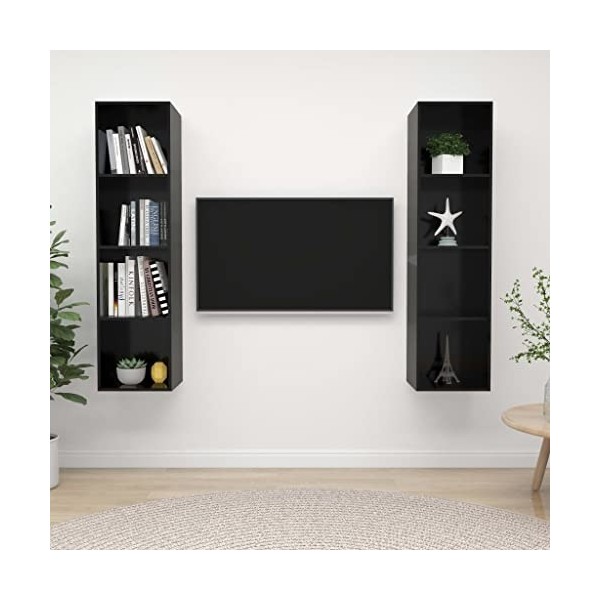 VEEKI Meuble TV, Meuble TV Suspendu, Meuble, Meuble TV avec Rangement,Meuble Industriel, Convient pour Salon ou Chambre, Meub