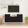 VEEKI Meuble TV, Meuble TV Suspendu, Meuble TV Industriel, Meuble TV Bois, Meuble Chambre, Convient pour Salon ou Chambre, En