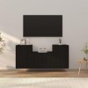 VEEKI Meuble TV, Meuble TV Suspendu, Meuble TV Industriel, Meuble TV Bois, Meuble Chambre, Convient pour Salon ou Chambre, En