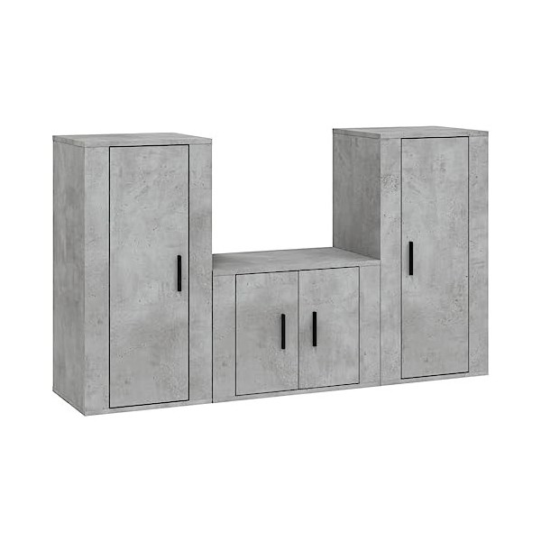 VEEKI Meuble TV, Meuble TV Suspendu, Meuble TV Industriel, Meuble TV Bois, Meuble Chambre, Convient pour Salon ou Chambre, En