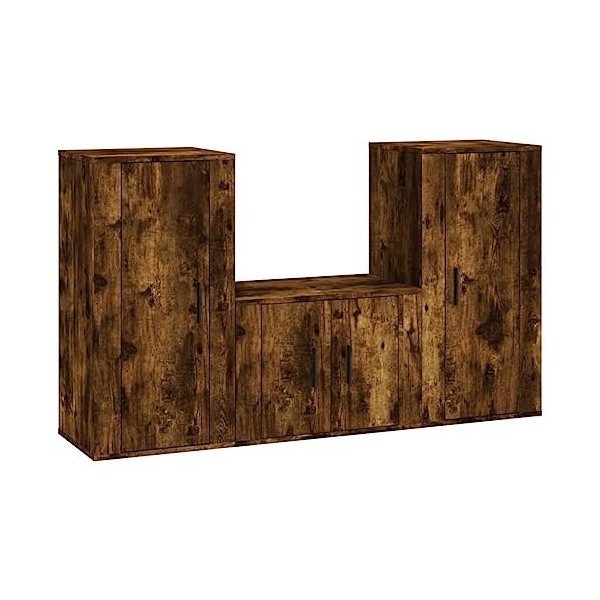 VEEKI Meuble TV, Meuble TV Suspendu, Meuble TV Industriel, Meuble TV Bois, Meuble Chambre, Convient pour Salon ou Chambre, En