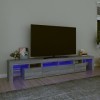 Générique Meuble TV avec lumières LED Sonoma Gris 230x36,5x40 cm, 48.7 kg, 3152792, Meubles, Meubles TV