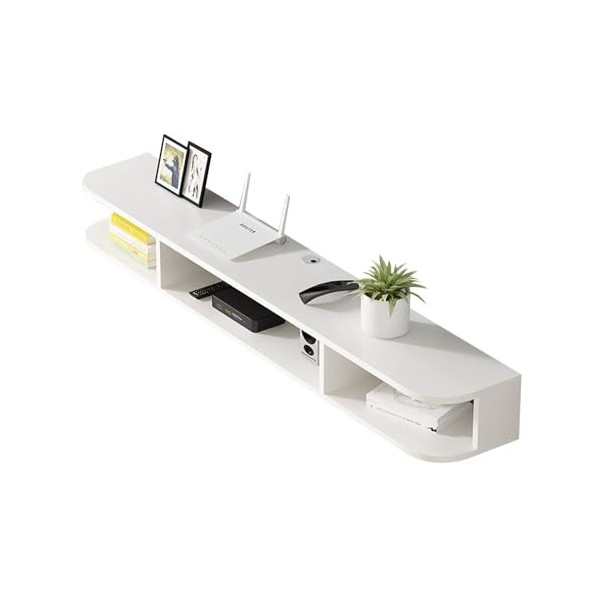 Meuble TV Flottant Mural - Étagère TV Flottante - Meuble TV Suspendu, Étagère Murale À Câbles Cachés Flottants Meuble TV, Meu