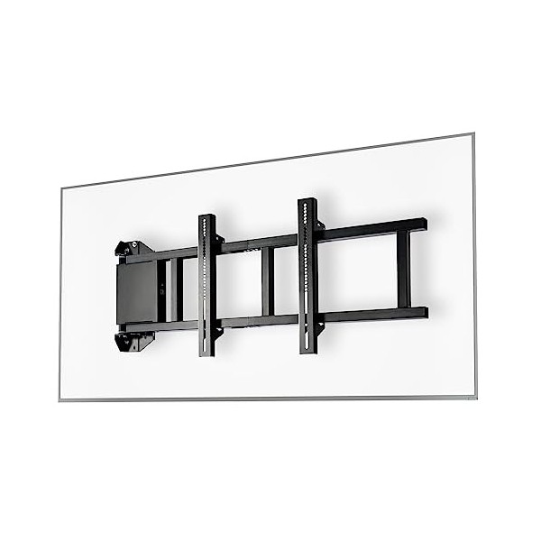Support Mural TV motorisé - Pivotant jusquà 180° - Ascenseur Télécommandé pour Écran Plat de 30-65" - Charge jusquà 30 kg -