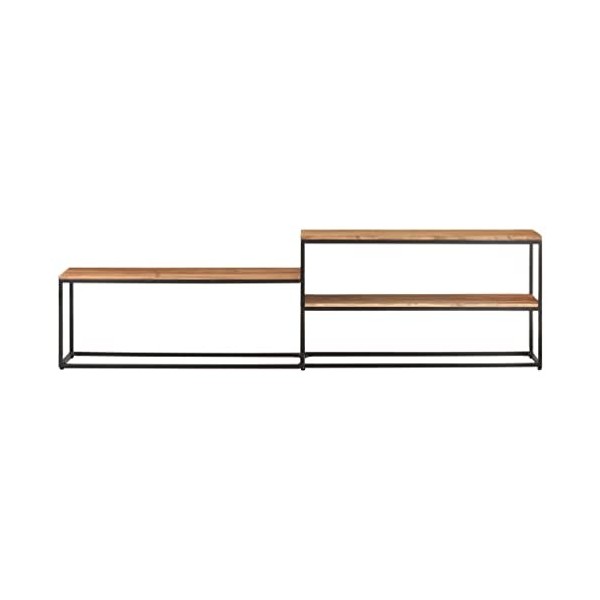 VEEKI Meuble TV, Meuble TV Suspendu, Meuble TV Industriel, Meuble TV Bois, Meuble Chambre, Convient pour Salon ou Chambre, 18