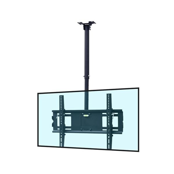 Support De Plafond Réglable pour Téléviseur - Support TV Au Plafond, pour Les Téléviseurs De 32 À 65 Pouces, Support TV Au Pl