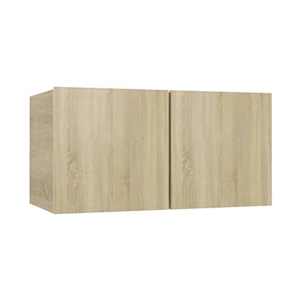 VEEKI Meuble TV, Meuble TV Suspendu, Meuble, Meuble TV avec Rangement，Meuble Industriel, Convient pour Salon ou Chambre, Susp