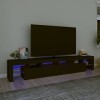 Générique Meuble TV avec lumières LED Noir 230x36,5x40 cm, 49 kg, 3152787, Meubles, Meubles TV