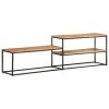 ZEYUAN Meuble TV 180x30x50 cm Bois dacacia Massif,Meuble TV,Meuble TV Moderne,Meuble de Salon