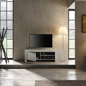 LC Land Petit Meuble TV en Bois, chêne Neige, Taille Unique