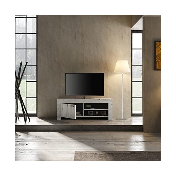 LC Land Petit Meuble TV en Bois, chêne Neige, Taille Unique