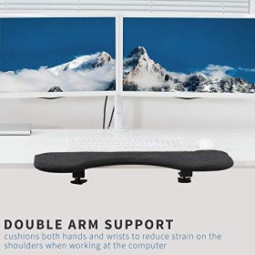 VIVO MOUNT-MS03C Support davant-bras ergonomique rembourré pour poignet et coude Noir