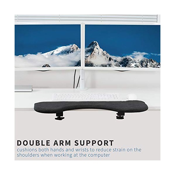VIVO MOUNT-MS03C Support davant-bras ergonomique rembourré pour poignet et coude Noir