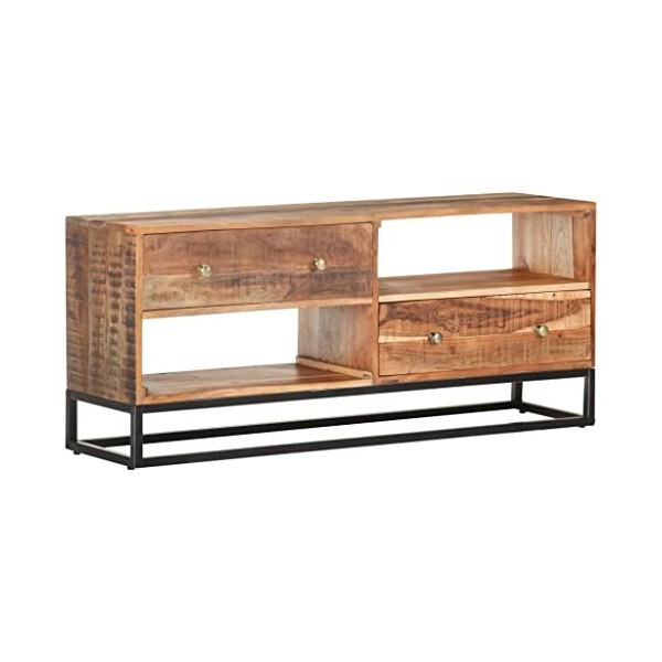 Générique Meuble TV 120x30x50 cm Bois dacacia Brut,29.3 KG,320914, Meubles, Meubles TV