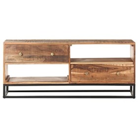 Générique Meuble TV 120x30x50 cm Bois dacacia Brut,29.3 KG,320914, Meubles, Meubles TV