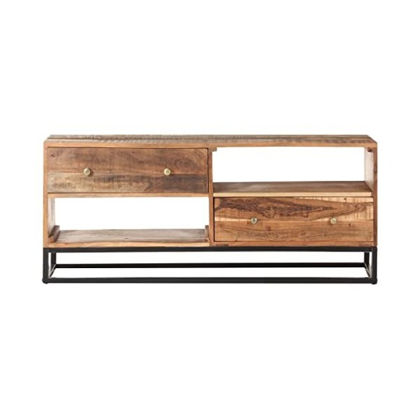 Générique Meuble TV 120x30x50 cm Bois dacacia Brut,29.3 KG,320914, Meubles, Meubles TV