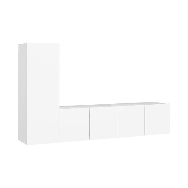 VEEKI Meuble TV, Meuble TV Suspendu, Meuble, Meuble TV avec Rangement，Meuble Industriel, Convient pour Salon ou Chambre, Ense