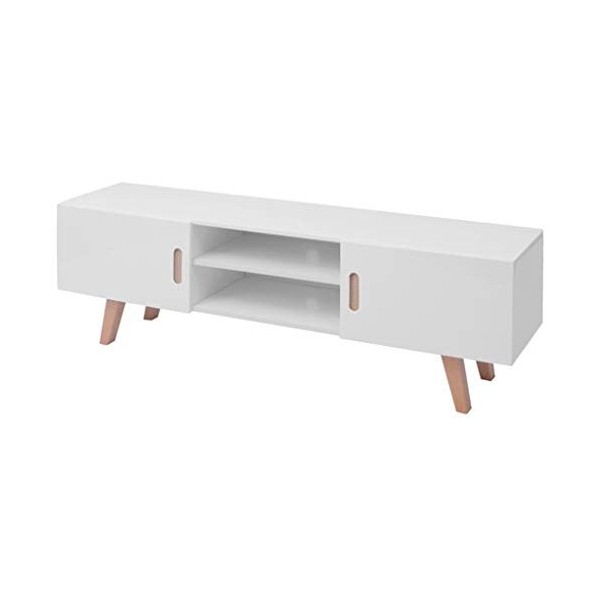 VEEKI Meuble TV, Meuble TV Suspendu, Meuble, Meuble TV avec Rangement，Meuble Industriel, Convient pour Salon ou Chambre, MDF 