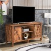 Meuble TV, Support pour Téléviseur Jusqu’à 55 Pouces, Sideboard, Armoire de Cuisine, avec 2 Portes coulissantes, étagères rég