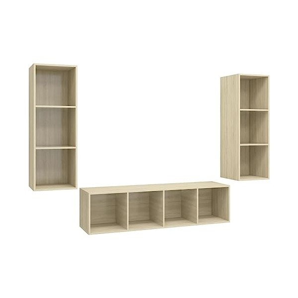 Meuble TV,Meuble TV Bas Table TV Support de Télévision en Bois pour Salon Chambre Salle à Manger,Support pour Téléviseur Jusq