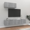 VEEKI Meuble TV, Meuble TV Suspendu, Meuble TV Industriel, Meuble TV Bois, Meuble Chambre, Convient pour Salon ou Chambre, En