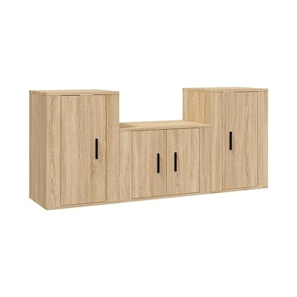 VEEKI Meuble TV, Meuble TV Suspendu, Meuble TV Industriel, Meuble TV Bois, Meuble Chambre, Convient pour Salon ou Chambre, En