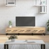 VEEKI Meuble TV, Meuble TV Suspendu, Meuble TV Industriel, Meuble TV Bois, Meuble Chambre, Convient pour Salon ou Chambre, ch