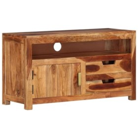Générique Meuble TV 90x34,5x50 cm Bois dacacia Massif, 22.95 kg, 339507, Meubles, Meubles TV