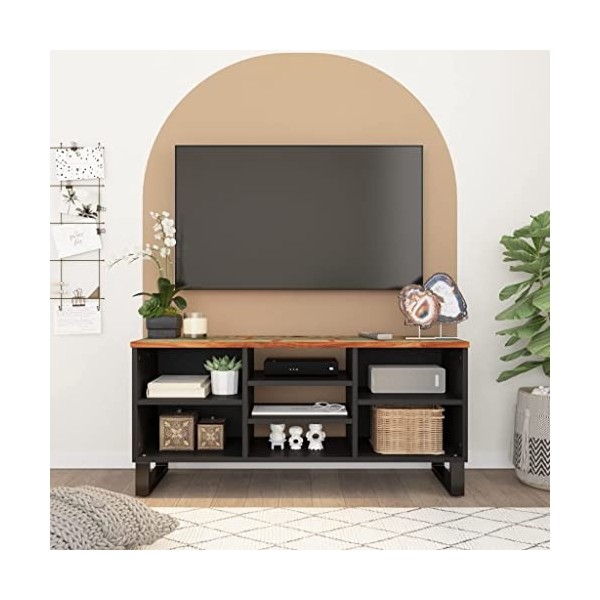 Tidyard Meuble TV Banc TV Meuble de Salon 100x33x46 cm Bois de récupération et dingénierie