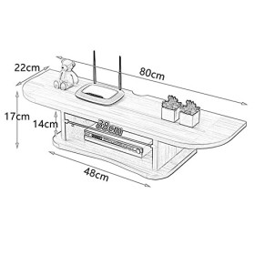 Meuble Tv Meuble Tv Unités Murales pour Salon Meuble Tv Mural Maison Médias et Divertissement Support De Stockage Étagère Ouv