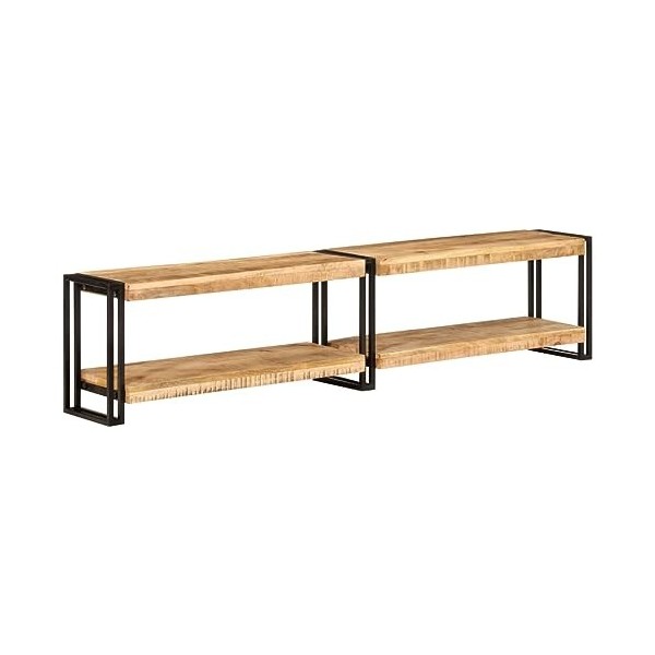 Générique Meuble TV 180x30x40 cm Bois Massif de manguier,20.36 KG,356177, Meubles, Meubles TV