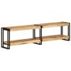 Meuble TV 160x30x40 cm Bois Massif de manguier - Banc TV, Meuble TV Suspendu, Convient pour Salon ou Chambre