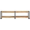 Meuble TV 160x30x40 cm Bois Massif de manguier - Banc TV, Meuble TV Suspendu, Convient pour Salon ou Chambre